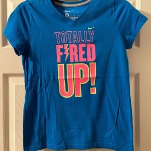 Nike Kids Blue 'Totally Fired Up' T-Shirt